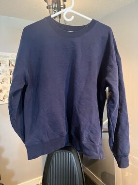 Hanes Men's Navy Crewneck Pullover